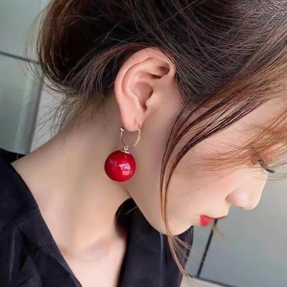 Big Pearl Drop Earrings